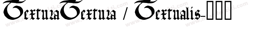 TexturaTextura / Textualis字体转换